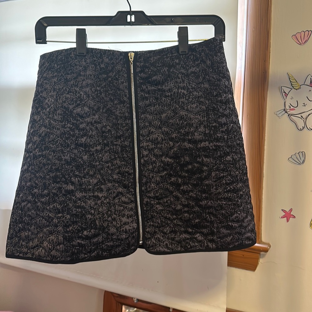 Rebecca Taylor zip up mini skirt